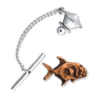 Creative Pewter Designs Copper Plated Permit Tie Tack SC039TT