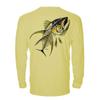 Denali Performance Men's UPF 50+ ProtectUV Long Sleeve T-Shirt - Yellowfin Tuna Design by Marcos Augusto, 2XL Yellow view 1