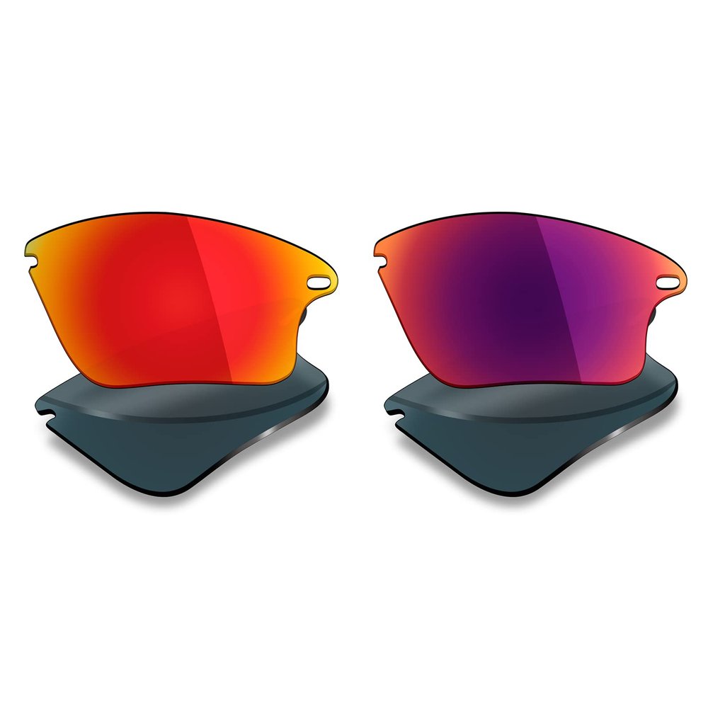 Mryok 2 Pair Polarized Replacement Lenses for Oakley Fast Jacket XL Sunglass - Options