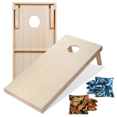 Tailgating Pros Premium Cornhole Game - Regulation or Tailgating Size Corn Hole Boards w/Corn Filled Bags & Optional LED Lights