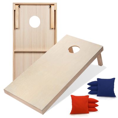 Tailgating Pros Premium Cornhole Game - Regulation or Tailgating Size Corn Hole Boards w/Corn Filled Bags & Optional LED Lights
