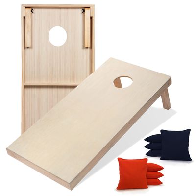 Tailgating Pros Premium Cornhole Game - Regulation or Tailgating Size Corn Hole Boards w/Corn Filled Bags & Optional LED Lights
