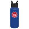 Simple Modern Officially Licensed NBA Detroit Pistons Water Bottle with Straw Lid | Vacuum Insulated Stainless Steel 32oz Thermos | Summit Collection | Detroit Pistons view 1