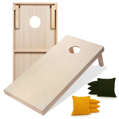 Tailgating Pros Premium Cornhole Game - Regulation or Tailgating Size Corn Hole Boards w/Corn Filled Bags & Optional LED Lights