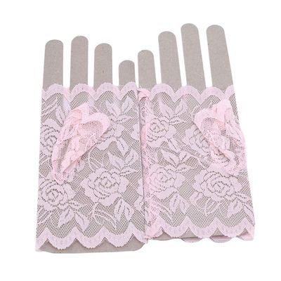 GOMYIE Womens Sunblock Fingerless Gloves Summer Uv Protection Driving Cotton Gloves(pink)