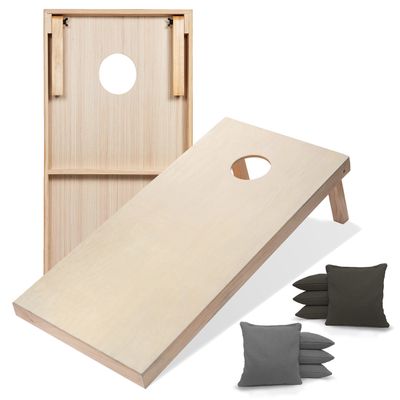 Tailgating Pros Premium Cornhole Game - Regulation or Tailgating Size Corn Hole Boards w/Corn Filled Bags & Optional LED Lights