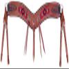 Showman Leather Tripping Collar w/Red & Teal Beaded Navajo Design view 1