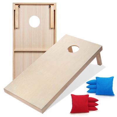 Tailgating Pros Premium Cornhole Game - Regulation or Tailgating Size Corn Hole Boards w/Corn Filled Bags & Optional LED Lights
