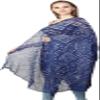 Exotic India Dupatta from Jodhpur with Tie-dye Print - Color Dazzling Blue view 2
