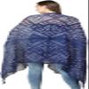 Exotic India Dupatta from Jodhpur with Tie-dye Print - Color Dazzling Blue view 3