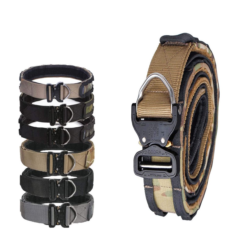 Cobra Riggers Belt D-Ring Molle 1.75-2inch Combat Amy Hunting Belt (S, Multicam Tropic)