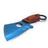Snake Eye Tactical Heavy Duty Fixed Blade Cleaver Razor Style Hunting Knife w/Nylon Sheath (Wood) view 1