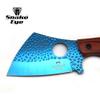 Snake Eye Tactical Heavy Duty Fixed Blade Cleaver Razor Style Hunting Knife w/Nylon Sheath (Wood) view 3
