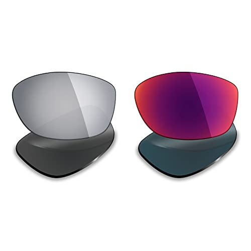 Mryok 2 Pair Polarized Replacement Lenses for Oakley Pit Bull Sunglass - Options