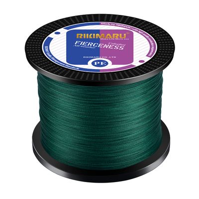 Braided Fishing Line Abrasion Resistant Superline Zero Stretch&Low Memory Extra Thin Diameter Green 1094Yds,65LB
