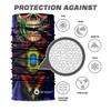 Skull Face Mask Bandanas, Neck Gaiter, Headwear, Magic Scarf, Headband for dust sun wind view 2