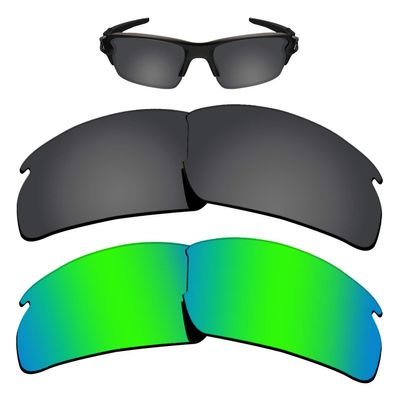 Kygear 12MM Glare Proof Replacement Lenses Compatible with Oakley Flak 2.0 OO9295 Sunglasses