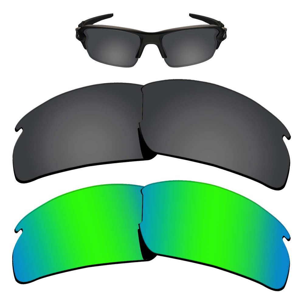 Kygear 12MM Glare Proof Replacement Lenses Compatible with Oakley Flak 2.0 OO9295 Sunglasses