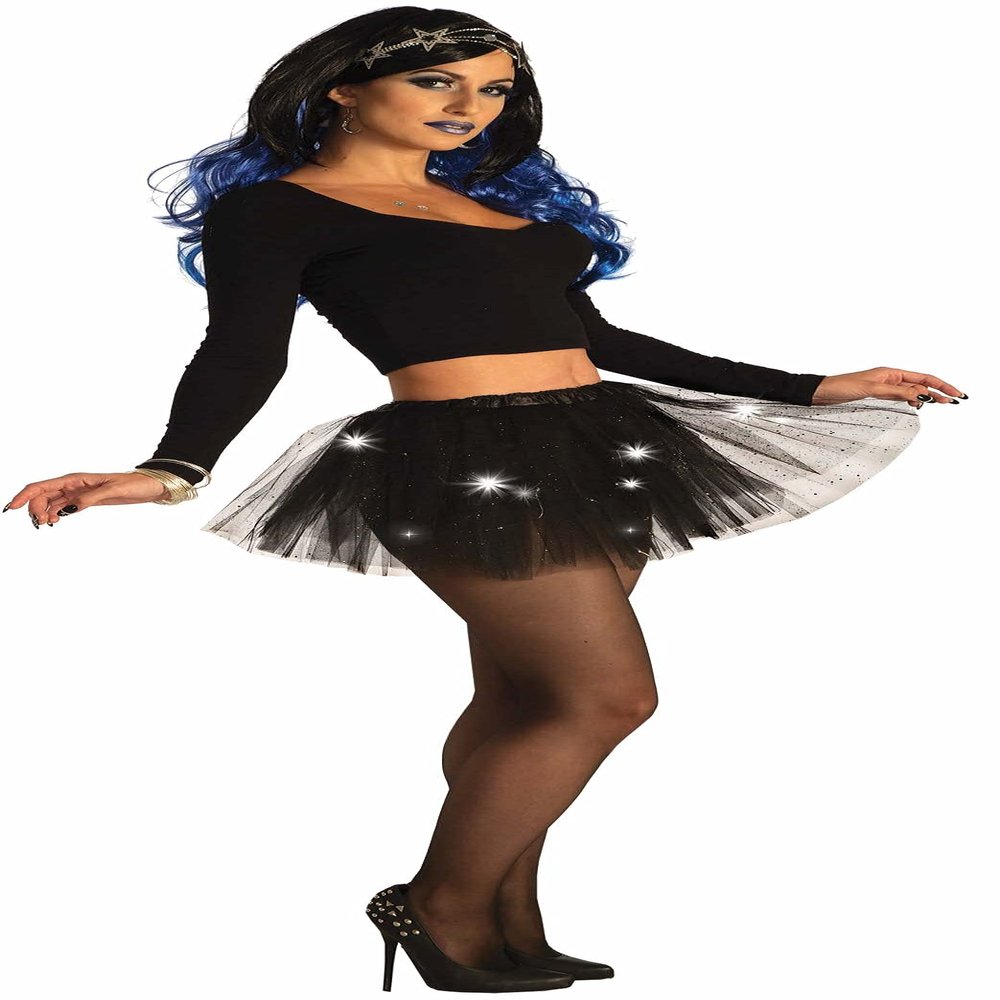 Forum Novelties Women's Black Light Activated Tutu, One Size