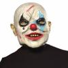 Forum Novelties Men's Bald Evil Clown Latex Costume Mask, As Shown, One Size view 1