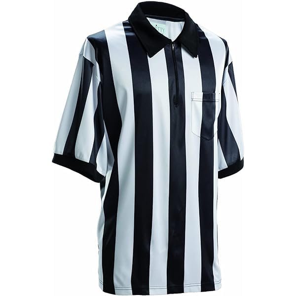 Smitty | FBS-137 | 2 1/4" Stripe Performance MESH Football Referee Short Sleeve Shirt | Official's Choice! (2XL)