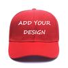 Custom Baseball Cap for Unique Gifts,Personalized Unisex Street Style Plain Hat with Snapback Hats Red view 1
