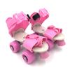 Kid's Children's Adjustable Speed Quad Roller Skates Shoes (Pink) view 1