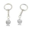50 Items Metal Keychain Keyring Key Tags Chains Rings Jewelry Bag Charms T1ID7 Fish view 1