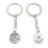50 Items Metal Keychain Keyring Key Tags Chains Rings Jewelry Bag Charms K5PQ7 Virgo Tag view 1