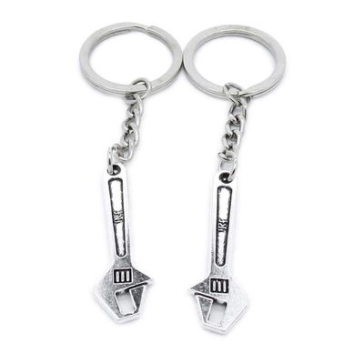 1 Item Metal Keychain Keyring Key Tags Chains Rings Jewelry Bag Charms VC0O3 Spanner Wrench