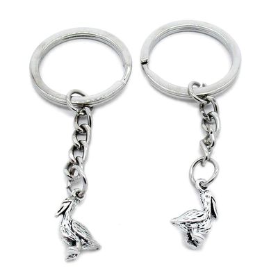 1 Item Metal Keychain Keyring Key Tags Chains Rings Jewelry Bag Charms S4CL4 Duck Quack