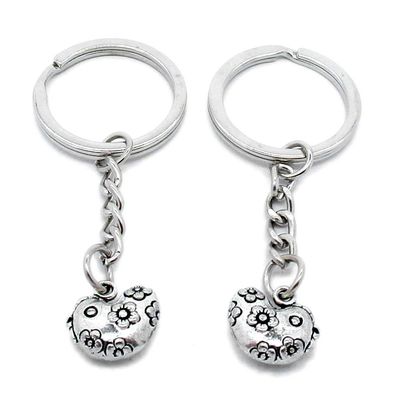 50 Items Metal Keychain Keyring Key Tags Chains Rings Jewelry Bag Charms W5OA2 Chinese Zodiac Chicken