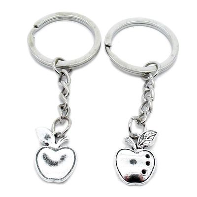 5 Items Metal Keychain Keyring Key Tags Chains Rings Jewelry Bag Charms X8TH1 Apple
