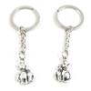 5 Items Metal Keychain Keyring Key Tags Chains Rings Jewelry Bag Charms W5FP4 Mother Child Parent Cat view 1