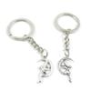 100 Items Metal Keychain Keyring Key Tags Chains Rings Jewelry Bag Charms U5PS7 Fairy Angel view 1