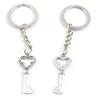 1 Item Metal Keychain Keyring Key Tags Chains Rings Jewelry Bag Charms T8KZ2 Love Heart Key view 1