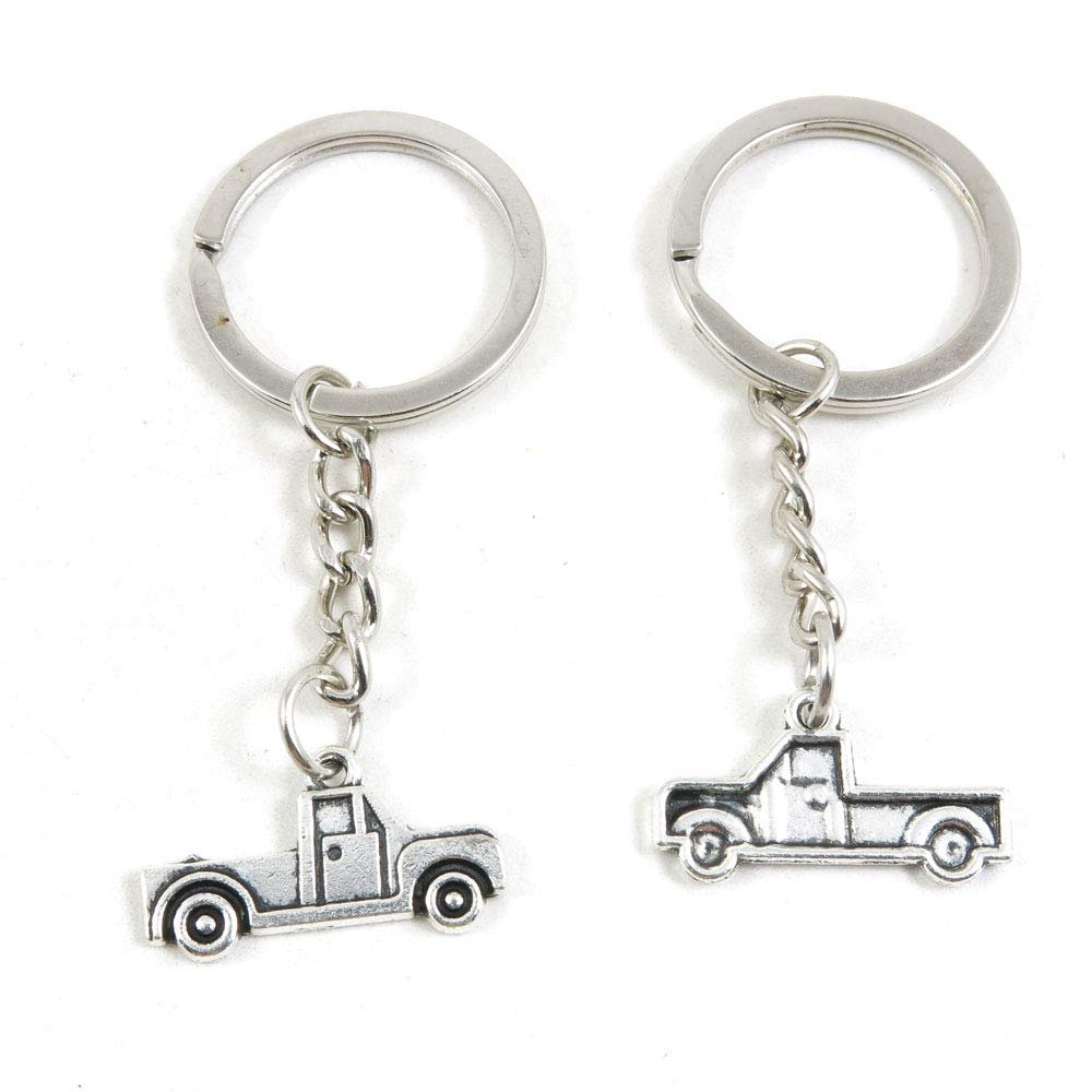 1 Item Metal Keychain Keyring Key Tags Chains Rings Jewelry Bag Charms M6ID7 Truck Car