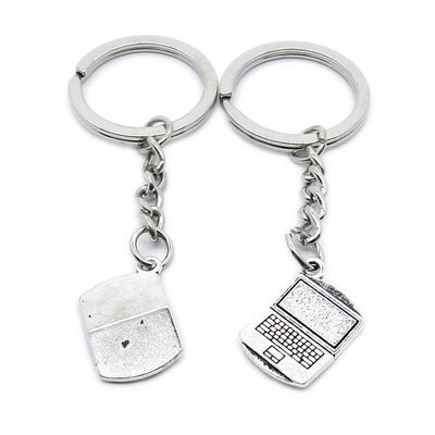 1 Item Metal Keychain Keyring Key Tags Chains Rings Jewelry Bag Charms YI0X6 Notebook Laptop