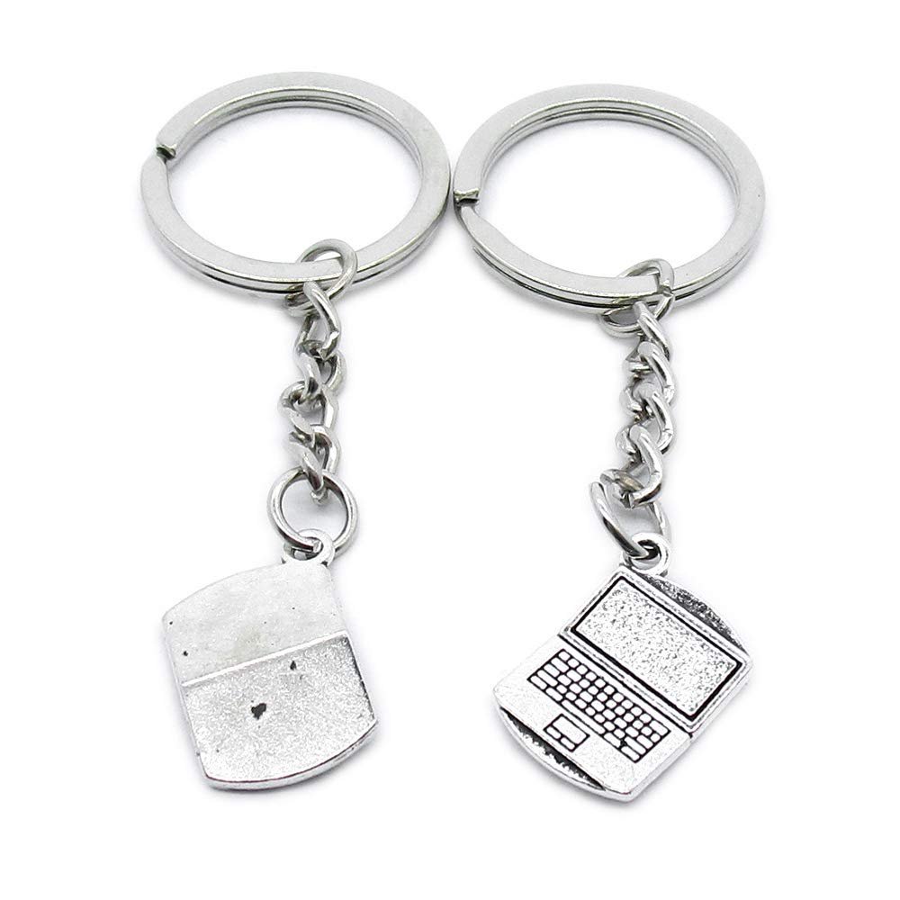 1 Item Metal Keychain Keyring Key Tags Chains Rings Jewelry Bag Charms YI0X6 Notebook Laptop