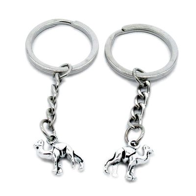 1 Item Metal Keychain Keyring Key Tags Chains Rings Jewelry Bag Charms T5PY8 Camel