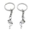 100 Items Metal Keychain Keyring Key Tags Chains Rings Jewelry Bag Charms X5PG9 Egretta Birds view 1