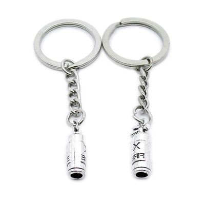 1 Item Metal Keychain Keyring Key Tags Chains Rings Jewelry Bag Charms VF7G1 Fire Extinguisher