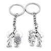 1 Item Metal Keychain Keyring Key Tags Chains Rings Jewelry Bag Charms P6ZA7 Lover Boy Girl view 1
