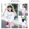 FTSUCQ Girls Trendy Floral Printed Shirt Top + Striped Shorts (110CM/3-4Y) view 3