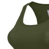 NE PEOPLE Womens Tank Top Sleeveless Racerback Basic Stretch Comfy Slim Fitted Ribbed Knit Tops T Shirt NEWT386 Army Green XL view 4