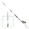 4THROWS Elite 600g Aluminum Javelin for Athletes, Girls & Women  60m High-Performance Track & Field Competition Throwing Javelin for Advanced Throwers, Stainless Steel Tip, White and Black Spiral view 1