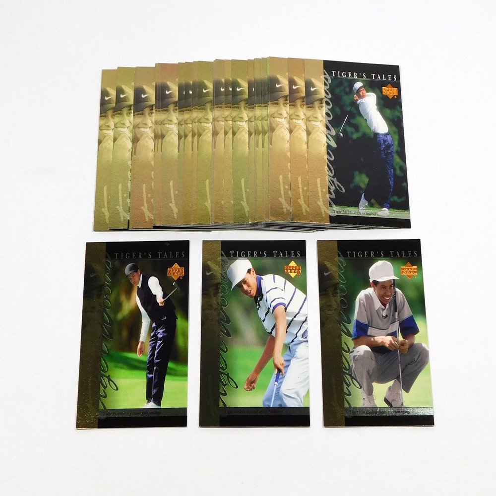 Upper Deck 2001 Tiger's Tales 30 Card Complete Set Tiger Woods Golf Trading Cards