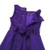 YONGHS Kids Flower Girls Wedding Dress Sequined Lace Chiffon Sleeveless Bridesmaid Pageant Formal Evening Gown Purple 8 view 4