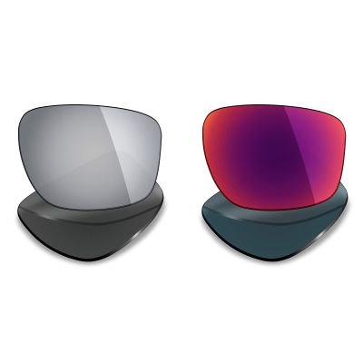 Mryok 2 Pair Polarized Replacement Lenses for Oakley Sliver F Sunglass - Options