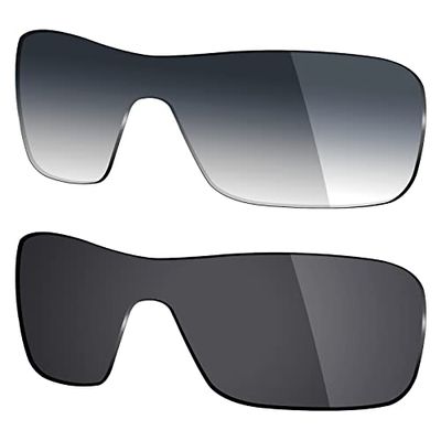 Mryok 2 Pair Polarized Replacement Lenses for Oakley Turbine Rotor Sunglass - Options